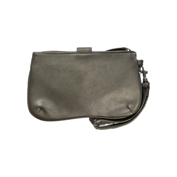 Candie's Jodie Gold Glitter Woman's Wristlet Wallet Purse - Picture 2 of 4